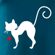 Zamilovaná mačka prehnutá