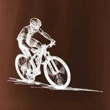 MTB kreslený cyklista