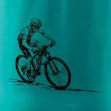 MTB kreslený cyklista