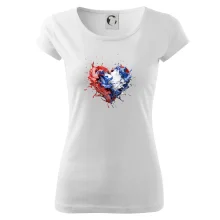 Srdce rozprsknuté - Slovenské farby Srdce rozprsknuté - Slovenské farby