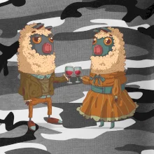 Alpaky s vínom pár