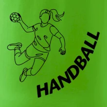 Handball nápis šikmo 1