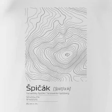 Špičák - vrstevnice v obdĺžniku