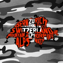 Mapy - názvy miest - Švajčiarsko