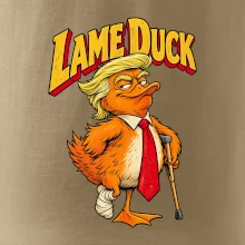 Trump jako kulhající kachna retro komiks