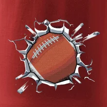 Americký futbal lopta v triku