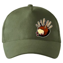 Gaštanový ježko - prsník