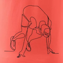 Bežec na štarte jedným ťahom