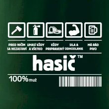 Čiarový kód - Hasič / hasička Čiarový kód - Hasič / hasička