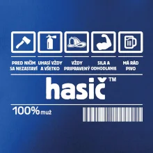 Čiarový kód - Hasič / hasička Čiarový kód - Hasič / hasička