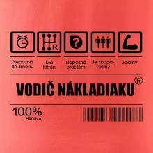 Čiarový kód - Vodič nákladiaku