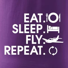 Eat sleep fly repeat