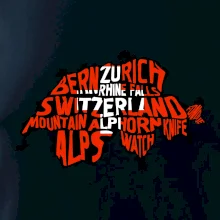 Mapy - názvy miest - Švajčiarsko Mapy - názvy miest - Švajčiarsko