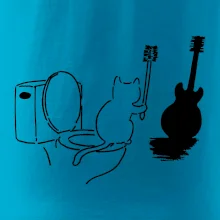 Mačka a gitara WC