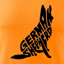 Nemecký ovčiak sediaci napis Nemecký ovčiak sediaci napis