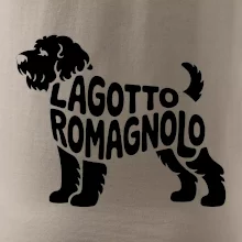 Lagotto romagnolo nápis v tele