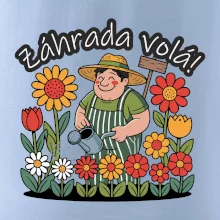 Záhrada volá - záhradník a slnečnice