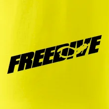 Freedive - nápis s potápačom Freedive - nápis s potápačom