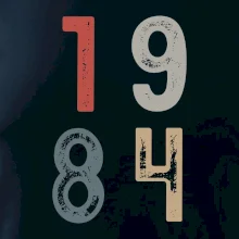 Vintage číslica 1984 Vintage číslica 1984