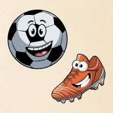 Parové tričko - Kopačka a lopta