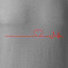 Poker EKG srdce červené