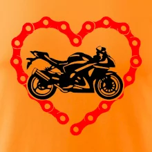 Moto srdce reťaz - cestná