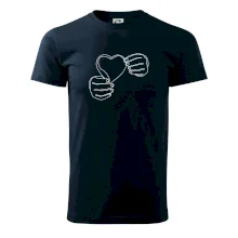 Ruka držiaca srdce jedným ťahom Ruka držiaca srdce jedným ťahom