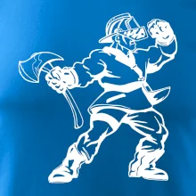 Hasič stojaci - nápis hasiči - Veľký nápis na chrbte