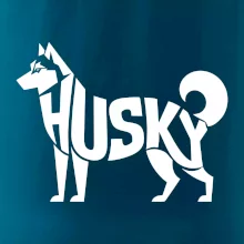 Husky nápis v tele