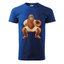 Baseballový catcher retro rytina