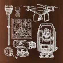 Geodet teodolit dron