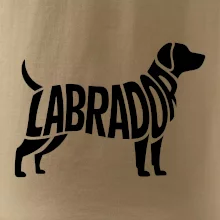 Labrador nápis v tele