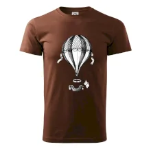 Teplovzdušný balón kreslený