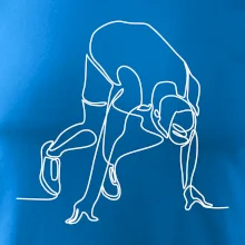 Bežec na štarte jedným ťahom