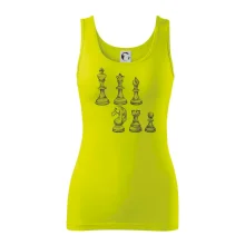 Šachové figúrky kreslené