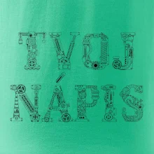 Steampunk vlastný nápis