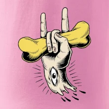 Rocková ruka kosť a oko