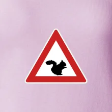 Dopravná značka - Pozor veverička