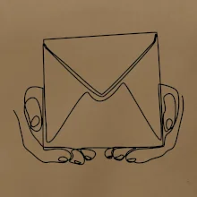 Obálka pôšták jedným ťahom