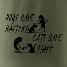 Dogs have masters, cats have staff Dogs have masters, cats have staff
