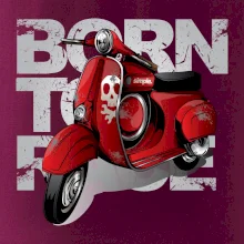 Scooter born to ride red