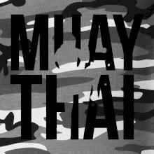 Nápis Muay Thai