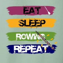 Eat sleep rowing repeat farebné