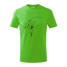 Kľúče a ruka jedným ťahom