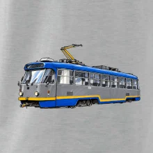 T3R SLF modrošedá kresba fixem