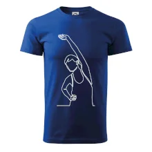 Preťahujúca sa žena jedným ťahom Preťahujúca sa žena jedným ťahom