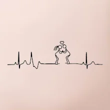 EKG zamilovaný pár