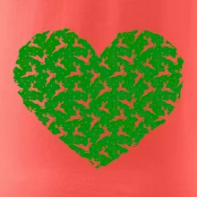 Vianočné jelene v srdci