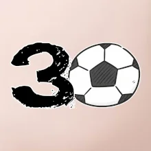 Futbal okrúhle narodeniny 30