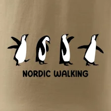 Nordic walking tučniaky - kreslený